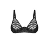 Reggiseno Lune Bellis Nero Trasparente Rete Morbido Spalline Regolabili Elegante sensuale raffinata seducente femminile