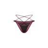 Mini mutandine Parisel bordeaux trasparenti con bretelle incrociate elegante lingerie sensuale raffinata seducente femminile