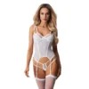 Corsetto Arrowel Bianco Pizzo Trasparente Stecche Bretelle Elegante Sensuale raffinata seducente femminile sofisticata lussuosa