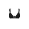 Reggiseno Sibilie Nero Coppe Imbottite Doppie Spalline Rete Trasparente Elegante sensuale raffinata seducente femminile