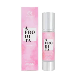 Afrodita lozione corpo feromoni naturali pelle setosa seduzione irresistibile donna sensuale elegante raffinata seducente
