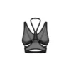 Top nero trasparente Mercuris design geometrico spalline regolabili elegante sensuale raffinata seducente femminile sofisticata