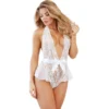 Body pizzo collo alto fiocco raso volant fianchi design elegante raffinato sensuale raffinata seducente