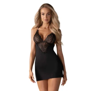 828-che-1 Sottoveste Perizoma Noir Ruolo Esperto Lingerie Sensuale Italiana Consigliere Intimo Donne Cercano Eleganza