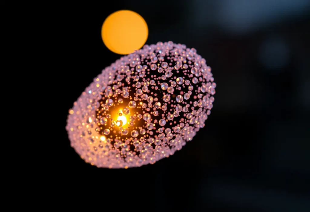Uno specchio dorato brillante